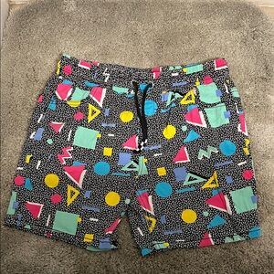 Fresh Vibrant Geometric Men's Board Shorts